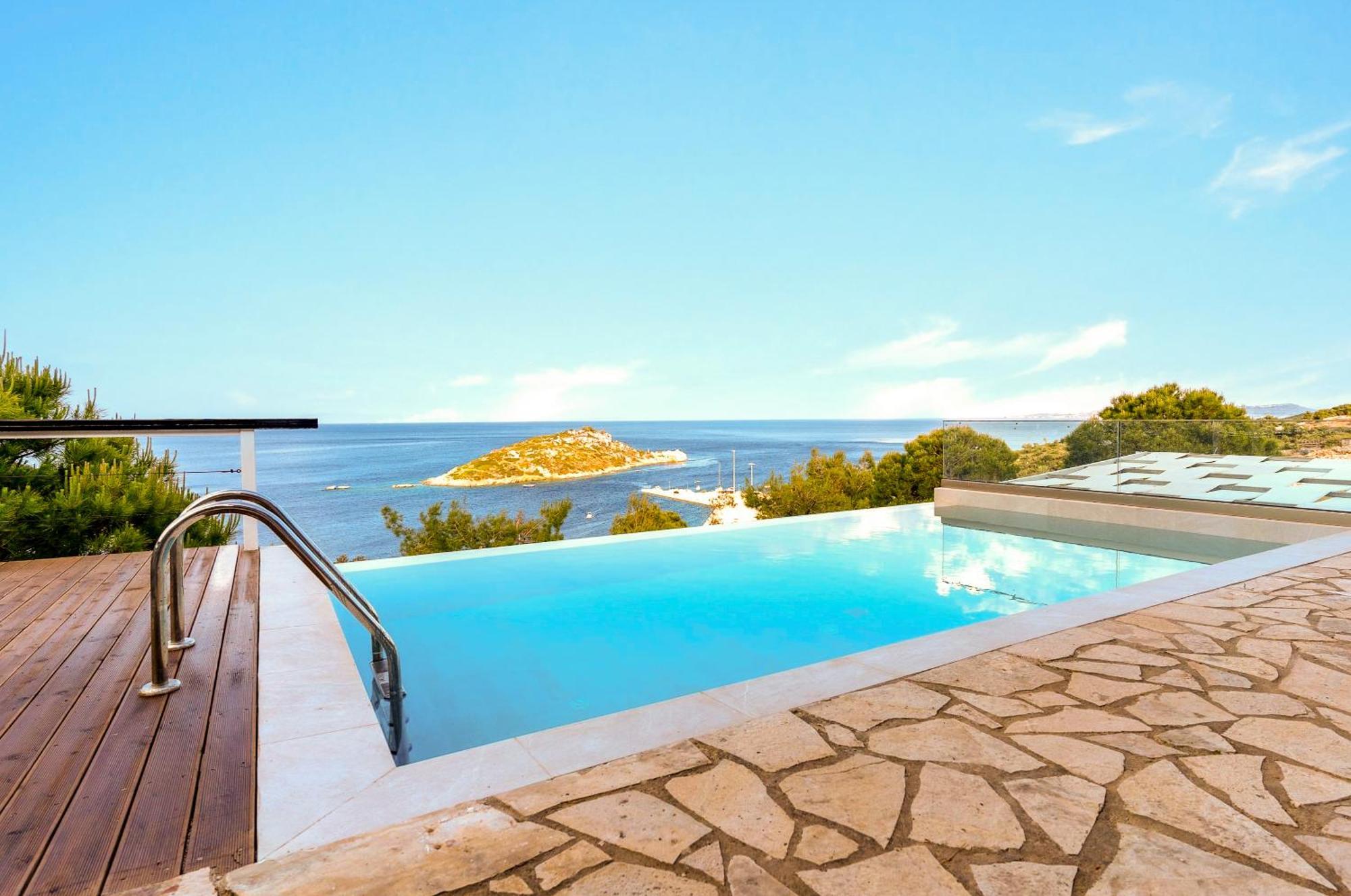 Coastal Paradise Found - Komis' Private Pool Retreat アギオス・ニコラオス エクステリア 写真