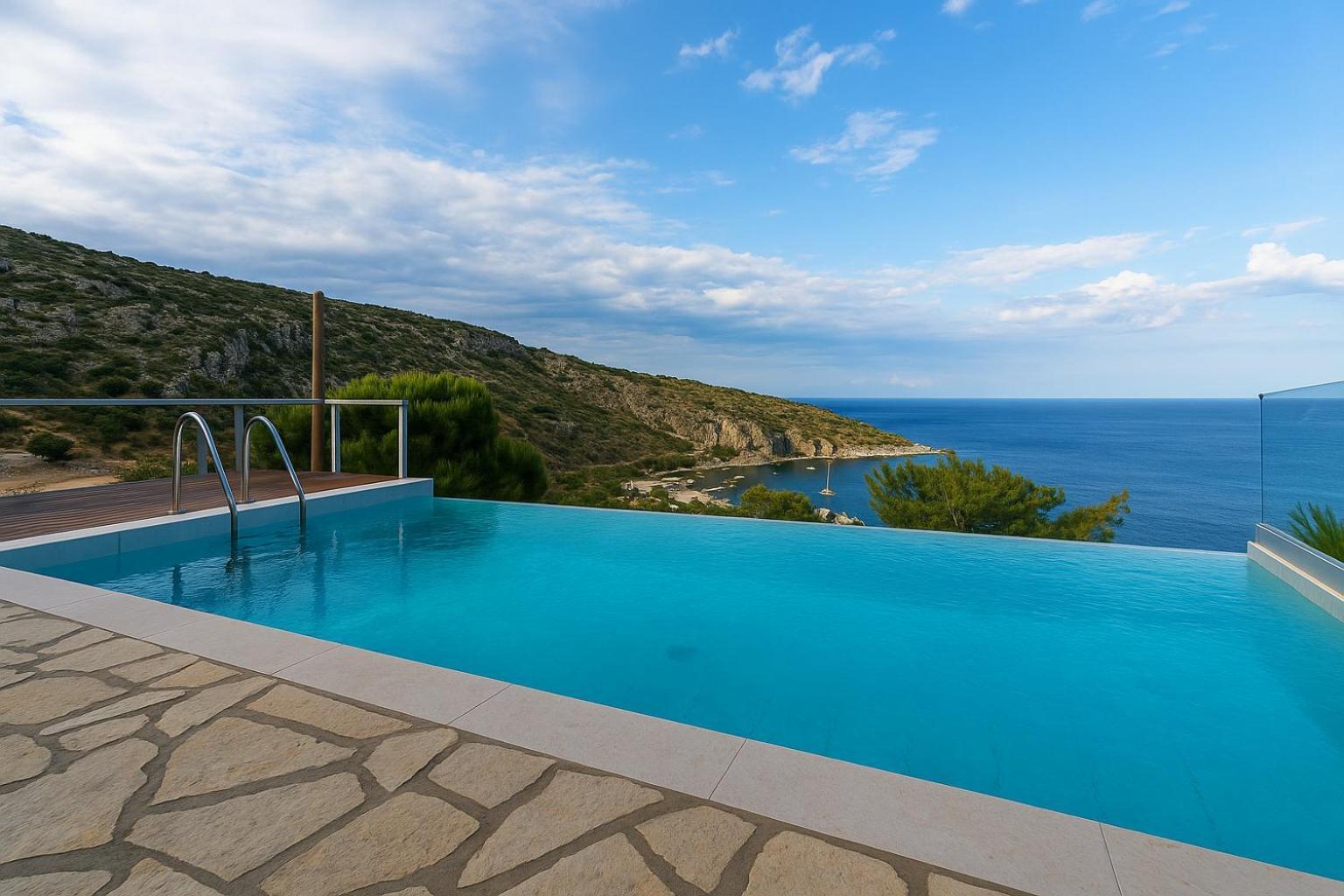 Coastal Paradise Found - Komis' Private Pool Retreat アギオス・ニコラオス エクステリア 写真